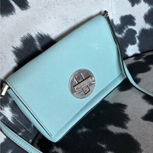 #4 Kate Spade Blue Leather Crossbody